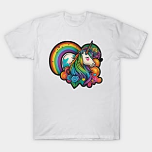 Groovy Psychedelic Unicorn T-Shirt